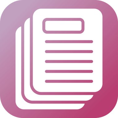 Belge simgesinin vektör illüstrasyonu