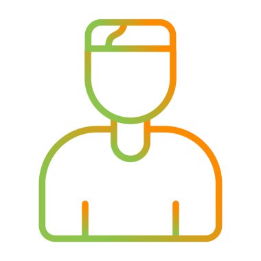 avatar. Web simgesi basit illüstrasyon