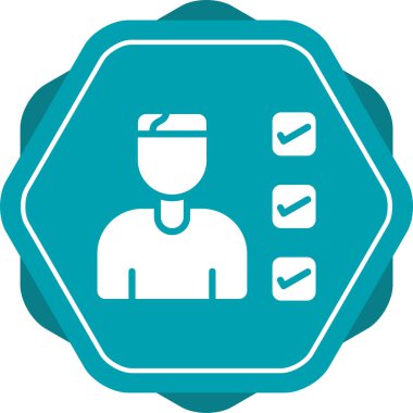 İnsan simgesinin vektör illüstrasyonu