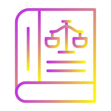 kanun simgesi vektör illüstrasyonu