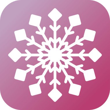 Kar Tanesi ikonu. vektör illüstrasyonu