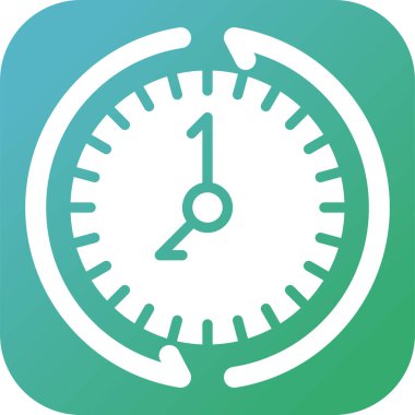 Modern b 'nin vektör illüstrasyonu simge alarm saati yoksunu