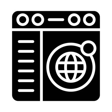 Web simgesi vektör illüstrasyonu