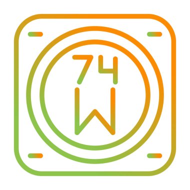 yeşil ve kırmızı gradyan renk simgesi