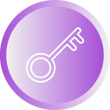 Anahtar. Web simgesi basit illüstrasyon