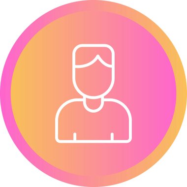 kullanıcı düz vektör simgesi