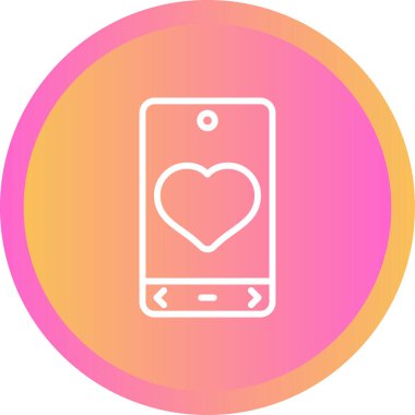 Cep telefonu simgesi, vektör illüstrasyonu