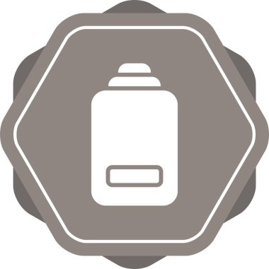 Benzersiz Batarya Vektörü Kabartma Simgesi