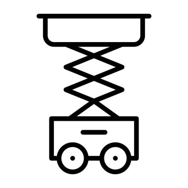 Araba paylaşım ikonu. özet vektör çizgisi sembolü