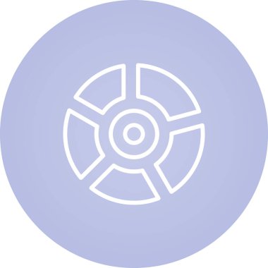 CD mi? Web simgesi basit illüstrasyon