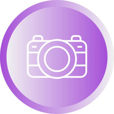 Kamera. Web simgesi basit illüstrasyon