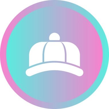 Şapka. Web simgesi basit illüstrasyon