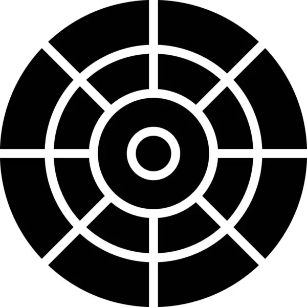 hedef simge beyaz arkaplanda izole edildi, vektör illüstrasyonu