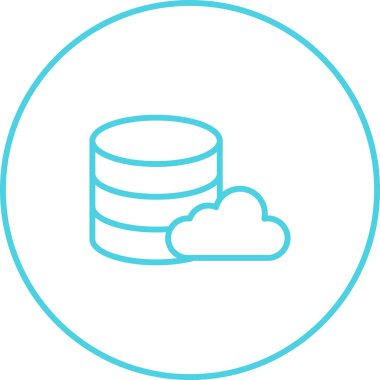 database icon in trendy style isolated background