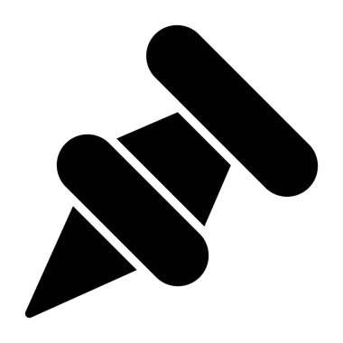 Pushpin web simgesi vektör illüstrasyonu