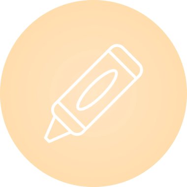 Kalem. Web simgesi basit illüstrasyon