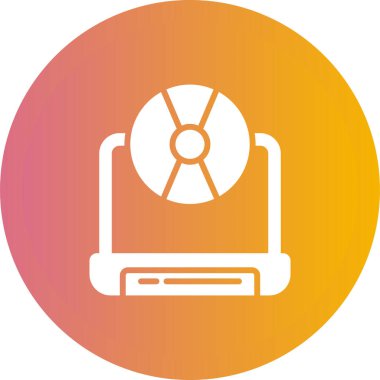 dizüstü bilgisayar simgesi, web basit illüstrasyon