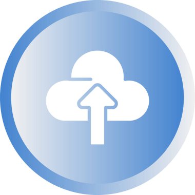 Bulut simgesinin vektör illüstrasyonu