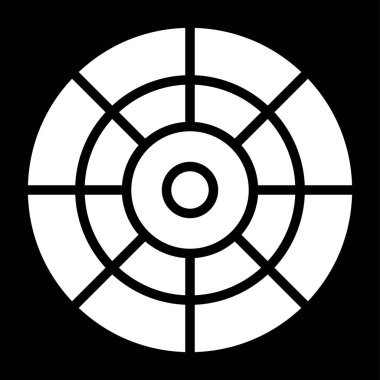 Hedef. Web simgesi vektör illüstrasyonu