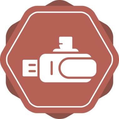 Uzun bir gölgenin eşsiz vektör simgesi