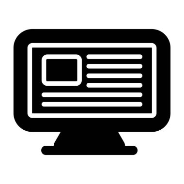 Bilgisayar web simge vektör çizim