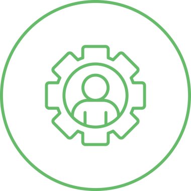 Vektör illüstrasyonu, dişli simgesi