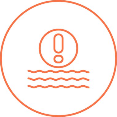 yüzme havuzu ikonu vektör illüstrasyonu