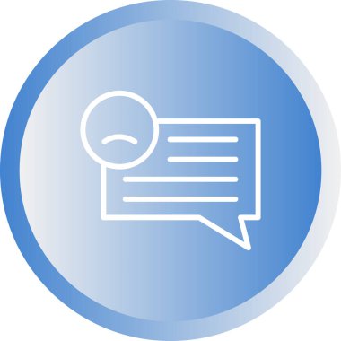 Konuş. Web simgesi basit illüstrasyon