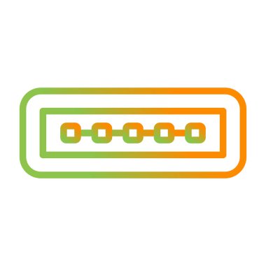 parola koruma gradyan satır simgesi tasarımı, parola kilidi işareti ve resimleme