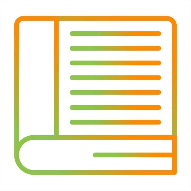 Kağıt simgesinin vektör illüstrasyonu