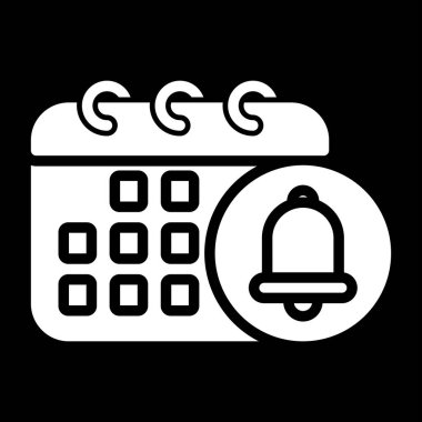 Takvim web simgesi vektör illüstrasyonuyla anımsatıcı