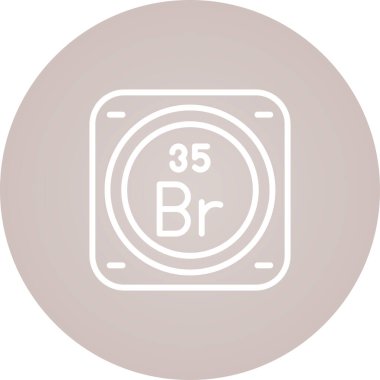 Kimyasal element ağ basit illüstrasyon