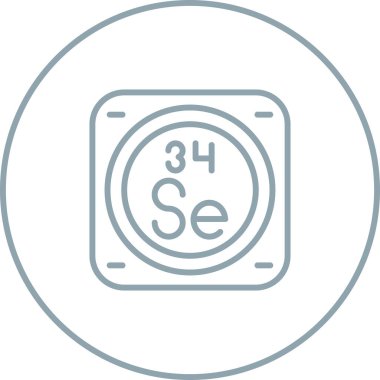 Kimyasal element ağ basit illüstrasyon