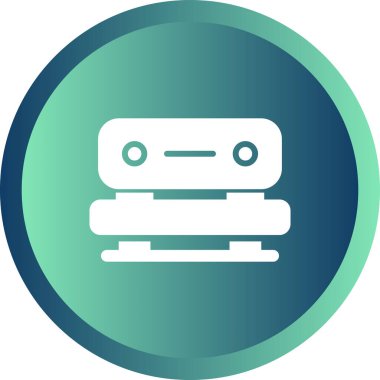 Tezgah web simgesi, vektör çizim 