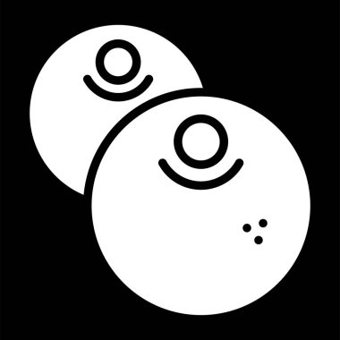 Bir kardan adamın şirin bir simgesinin vektör çizimi