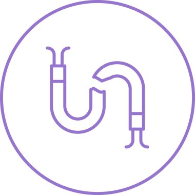 Kırık Kablo ağ simgesi vektör illüstrasyonu