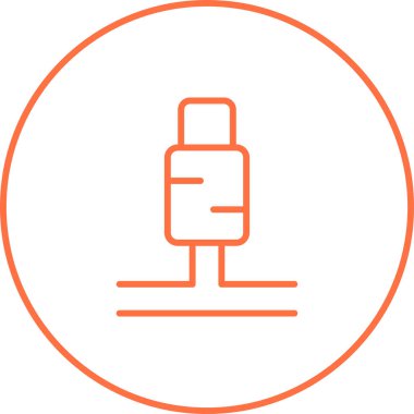 Usb Kablo ağ simgesi vektör illüstrasyonu