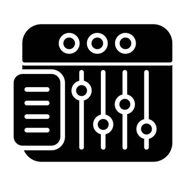 ayarları web simge vektör çizim 