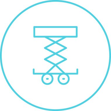 Araba Kaldırıcı web simgesi vektör illüstrasyonu