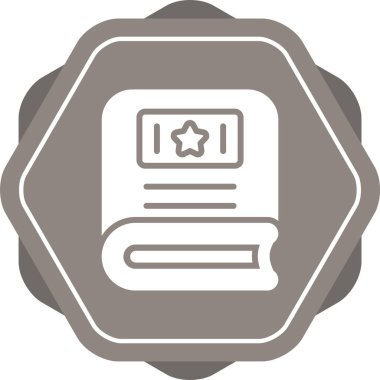 Modern b 'nin vektör çizimi yıldızın ikonundan yoksun