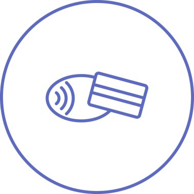 Benzersiz cüzdan vektör çizgisi