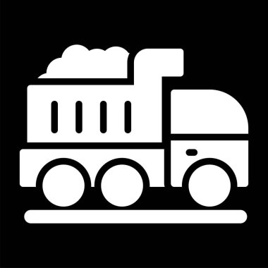 Kamyon. Web simgesi basit illüstrasyon 