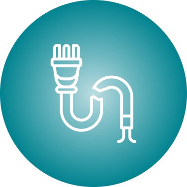 Benzersiz dolgu çizgisi vektör simgesi