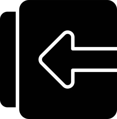 Yön ok simgesi, vektör illüstrasyonu