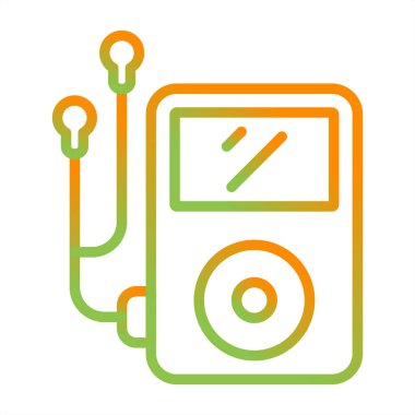 Müzik simgesi vektör illüstrasyonu