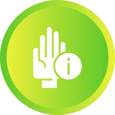 İşaret işareti simgesi. Basit resimleme