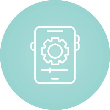 Smartphone Ayarları Web simgesi çizimi