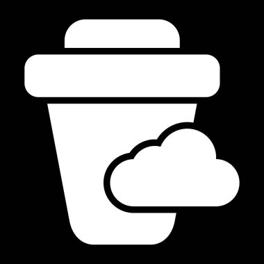 Bulut simgesi vektör illüstrasyonu