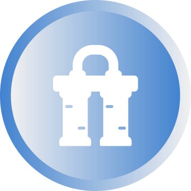 Su filtresi ağ ikonu vektör illüstrasyonu