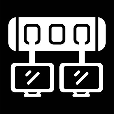 Modern Ağ Değiştirme simgesinin vektör çizimi   